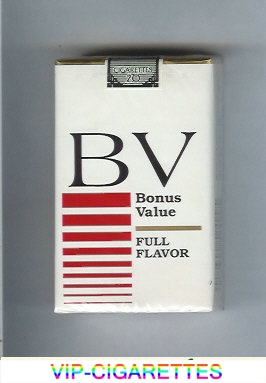 BV Bonus Value cigarette Full Flavor soft box USA