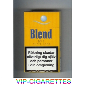 Blend No.1 super long cigarettes Sweden