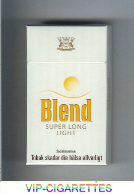 Blend super long Light cigarettes white Sweden