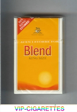 Blend king size cigarettes