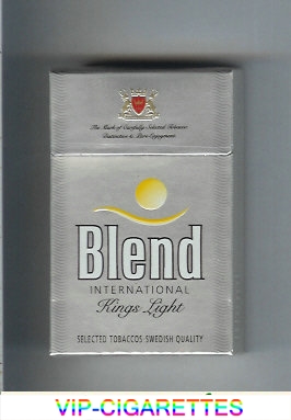 Blend International kings Light cigarettes Sweden