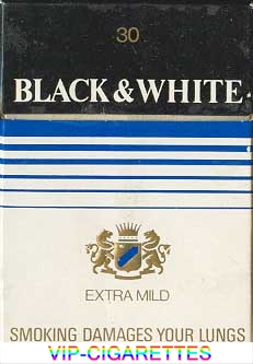 Black and White Extra Mild cigarettes England