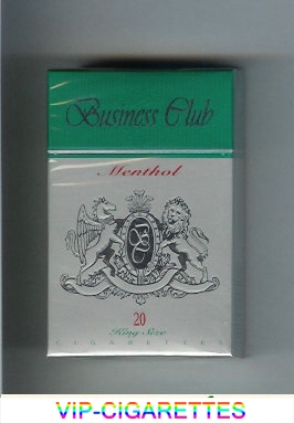 Business Club Menthol cigarette England
