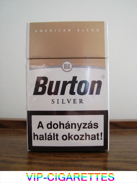 Burton silver cigarette American Blend Hungary