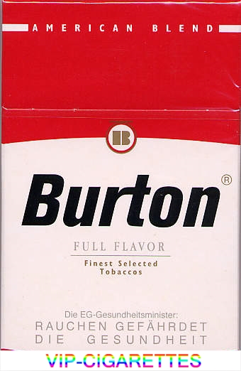 Burton cigarettes Full Flavor American Blend