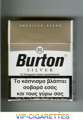 Burton Silver cigarettes American Blend Greece Germany