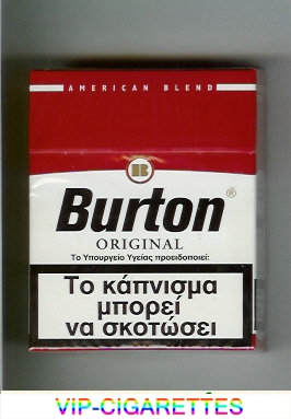 Burton Original cigarette American Blend Greece Germany