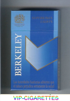 Berkeley superngs lights cigarettes blue