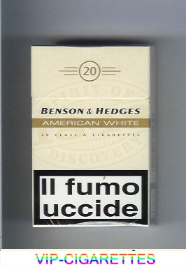 Benson Hedges American White One cigarettes Italy England