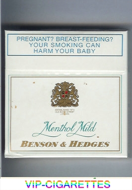 Benson Hedges Menthol Mild cigarettes South Africa