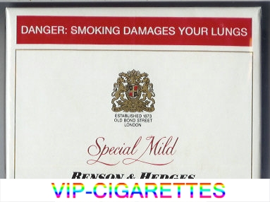 Benson Hedges Special Mild 30 cigarette South Africa