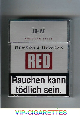 Benson and Hedges cigarettes Red American Style