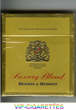 Benson and Hedges Luxury Blend cigarette England