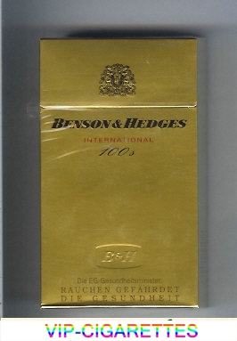 Benson and Hedges International 100s cigarette Germany