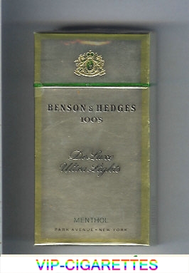 Benson Hedges de Luxe Menthol Ultra Lights 100s cigarettes