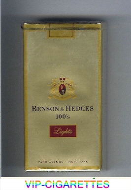 Benson and Hedges 100s Lights cigarettes Park Avenue