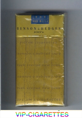 Benson and Hedges 100s cigarettes Park Avenue soft box