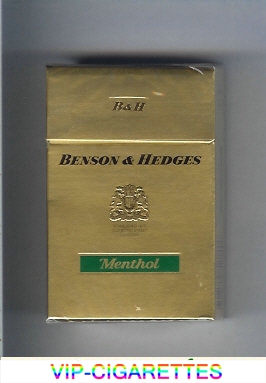 Benson and Hedges cigarettes Menthol