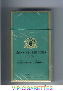 Benson Hedges Menthol 100s cigarettes Premium Filter Menthol Park Avenue