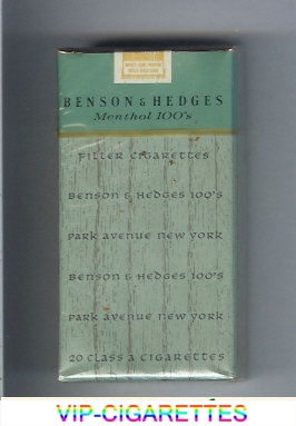 Benson Hedges Menthol 100s cigarettes soft box