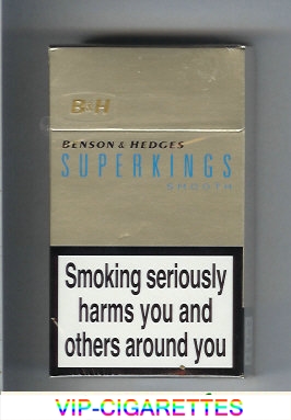 Benson and Hedges Superkings Smooth cigarettes