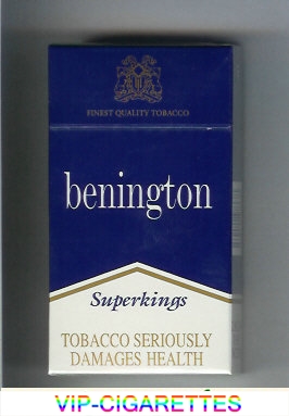 Benington blue cigarettes superkings