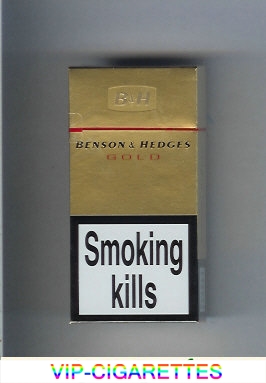 Benson and Hedges Gold Cigarettes hard box