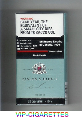 Benson and Hedges Ultra Lights cigarettes de Luxe Menthol