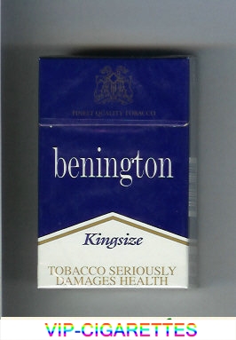 Benington blue cigarettes kingsize