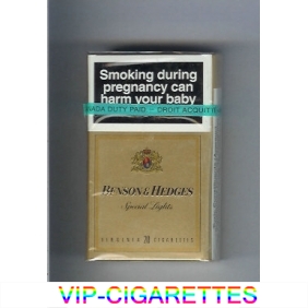 Benson Hedges Special Lights cigarettes