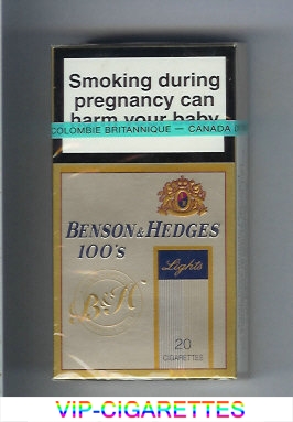 Benson & Hedges Lights 100s cigarettes Filter Tipped Premium Quality lights