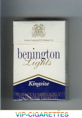 Benington Lights cigarettes kingsize