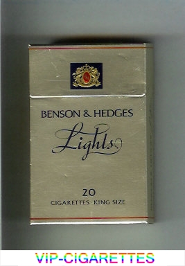 Benson and Hedges Lights cigarettes 1970s version