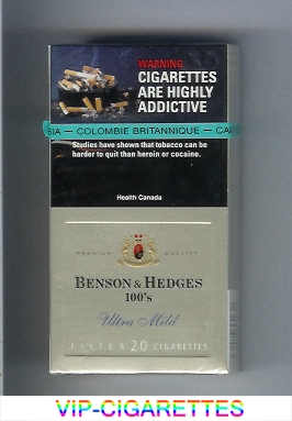 Benson & Hedges Ultra Mild 100s cigarettes ltra Mild Premium Quality