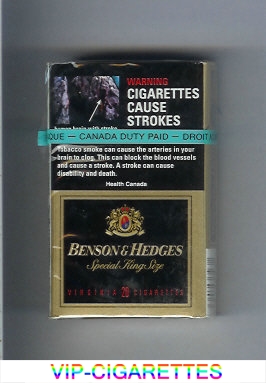Benson and Hedges Special King Size Virginia cigarettes