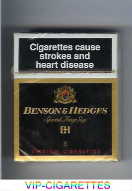 Benson and Hedges Special King Size Virginia BH cigarettes