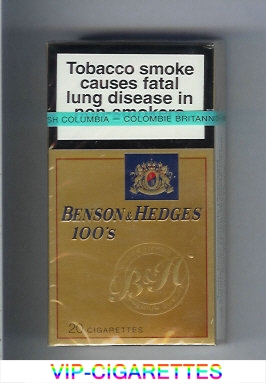 Benson & Hedges 100s cigarettes Canada Filter Tipped Premium Quality