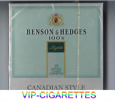  In Stock Benson & Hedges Menthol Lights 100s cigarettes duty-free Online