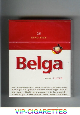 Belga Filter cigarettes white red king size 25