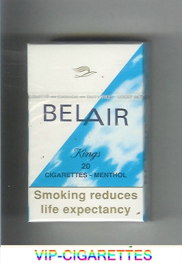 Belair Menthol Filter cigarettes hard box