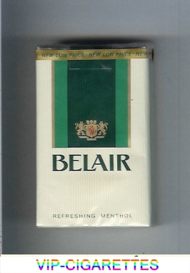 Belair Refreshing Menthol cigarettes soft box