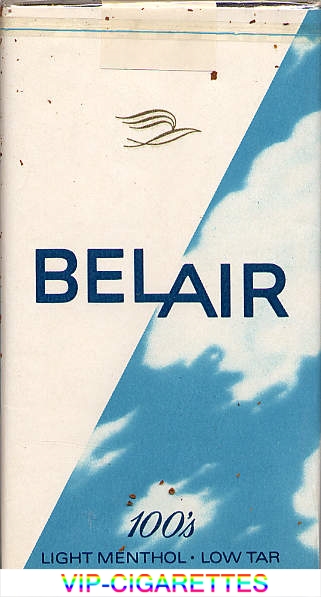 Belair 100s Light Menthol cigarettes Low Tar