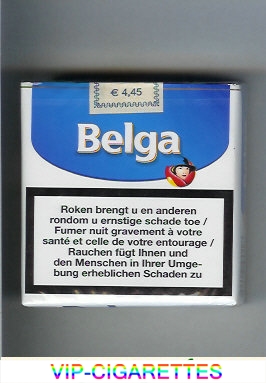 Belga cigarettes white blue soft box