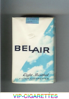 In Stock Belair Light Menthol cigarettes soft box Online