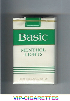 Basic Menthol Lights cigarettes soft box