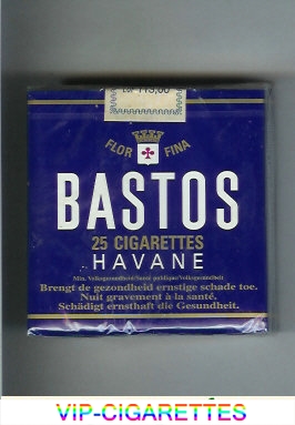 Bastos Havane blue cigarettes