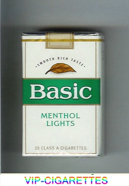  In Stock Basic Menthol Lights cigarettes Smooth Rich Taste soft box Online