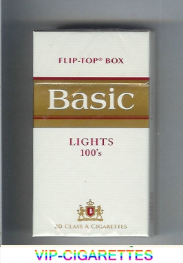  In Stock Basic Lights 100s cigarettes hard box design 2 Online