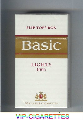 Basic Lights 100s cigarettes hard box design 2