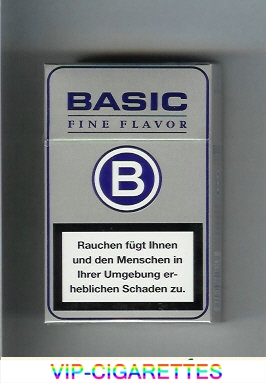 Basic Fine Flavo cigarettes grey hard box